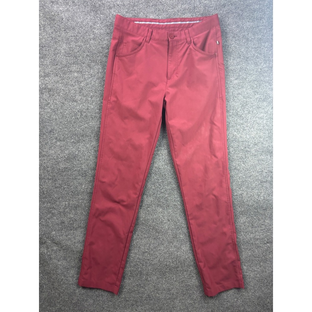 Ping Golf Pants Mens 30x33 Red SensorCool Performance Straight Leg Five-Pocket